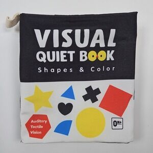 NEW Baby Visual Quiet Book Sensory Educational Auditory Shapes & Colors 0+Months